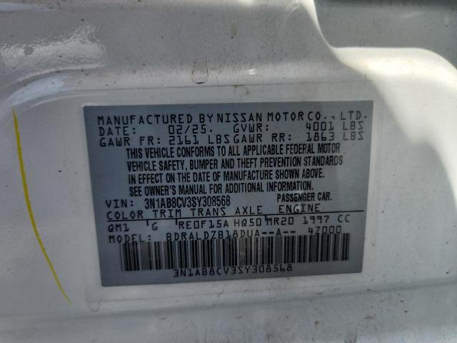 2025 NISSAN SENTRA SV 3N1AB8CV3SY308568