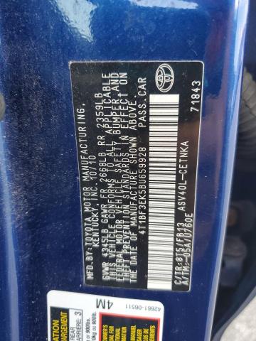 2011 TOYOTA CAMRY BASE - 4T1BF3EK5BU659928