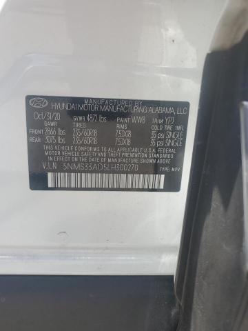 2020 HYUNDAI SANTA FE S 5NMS33AD5LH300270