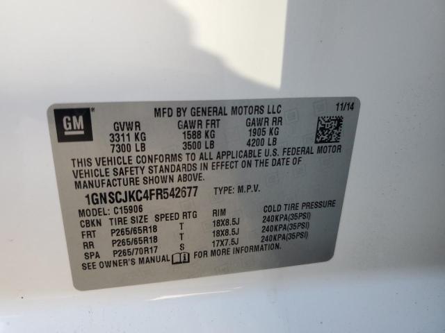 2015 CHEVROLET SUBURBAN C 1GNSCJKC4FR542677