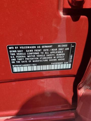 2022 VOLKSWAGEN ARTEON SEL WVWAR7AN6NE011821