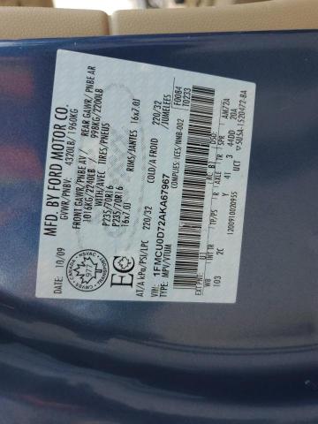 2010 FORD ESCAPE XLT - 1FMCU0D72AKA67967