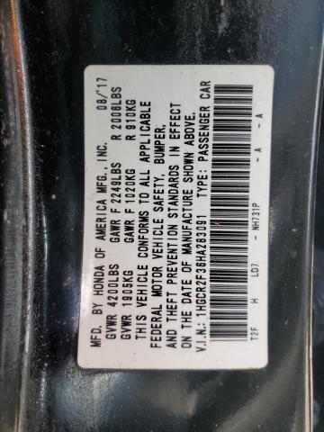 2017 HONDA ACCORD LX 1HGCR2F36HA283091