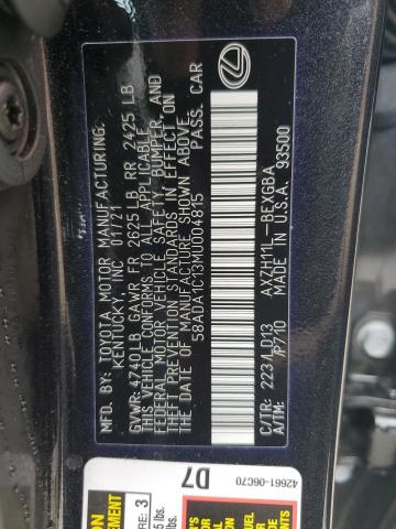 2021 LEXUS ES 300H - 58ADA1C13MU004815