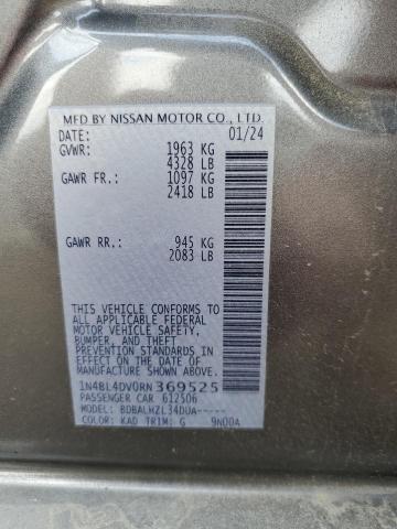 2024 NISSAN ALTIMA SV 1N4BL4DV0RN369525