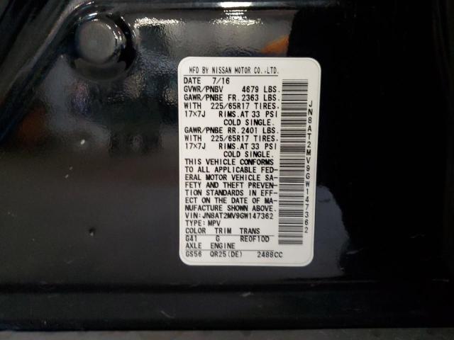 2016 NISSAN ROGUE S JN8AT2MV9GW147362