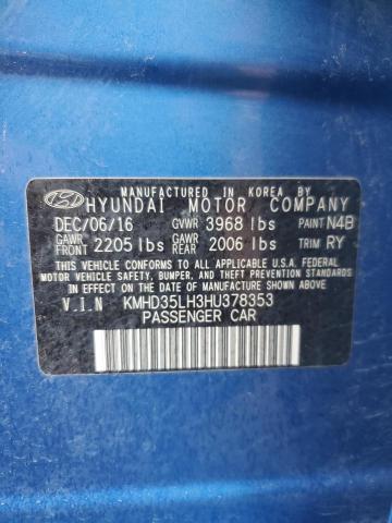2017 HYUNDAI ELANTRA GT - KMHD35LH3HU378353