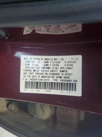 2017 HONDA ACCORD SPO 1HGCR2F10HA102470