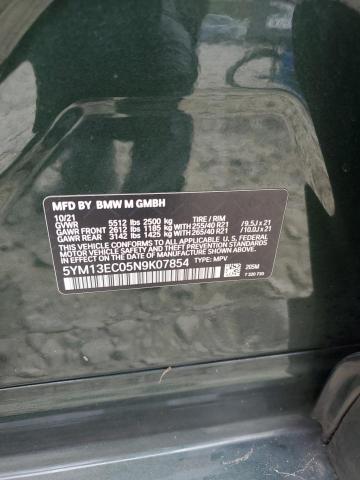 2022 BMW X3 M 5YM13EC05N9K07854
