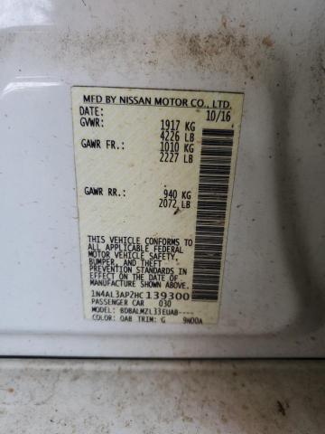 2017 NISSAN ALTIMA 2.5 1N4AL3AP2HC139300
