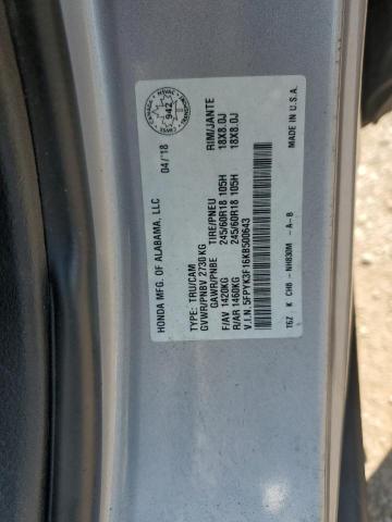 2019 HONDA RIDGELINE 5FPYK3F16KB500643