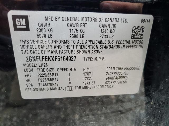2015 CHEVROLET EQUINOX LT - 2GNFLFEKXF6164927