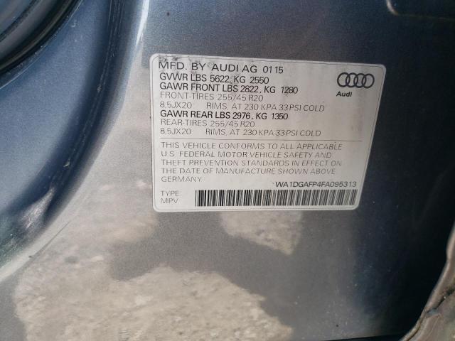 2015 AUDI Q5 PREMIUM WA1DGAFP4FA095313