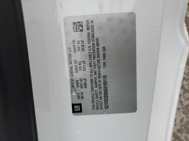 2016 CHEVROLET CAMARO LT 1G1FD3DS8G0189110