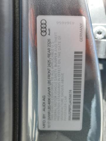 2018 AUDI A3 E-TRON WAUSPBFF5JA058674