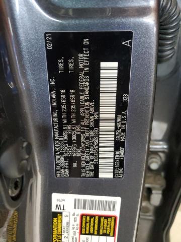 2021 TOYOTA HIGHLANDER - 5TDGZRBH7MS091993