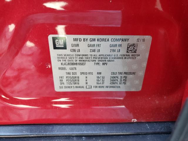2017 BUICK ENCORE PRE KL4CJBSB0HB105037