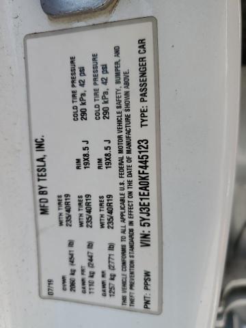 2019 TESLA MODEL 3 - 5YJ3E1EA0KF445123