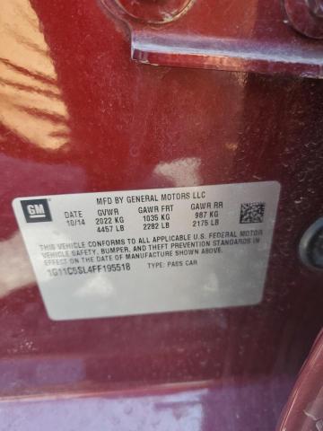 2015 CHEVROLET MALIBU 1LT 1G11C5SL4FF195518
