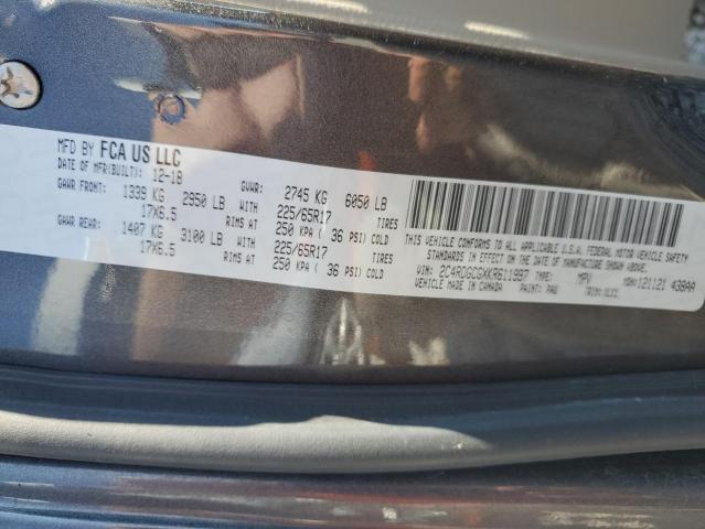 2019 DODGE GRAND CARA - 2C4RDGCGXKR611997