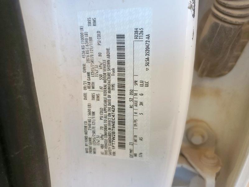 2022 FORD F250 SD 1FT7W2BT9NEC47429