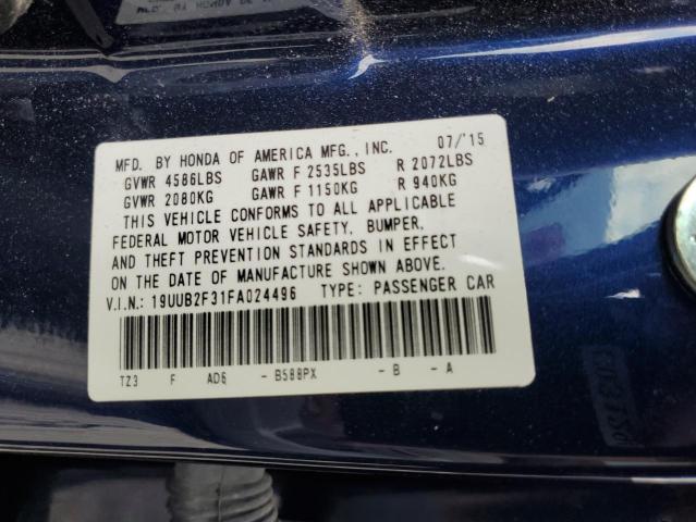 2015 ACURA TLX 19UUB2F31FA024496