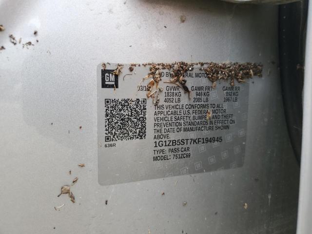 2019 CHEVROLET MALIBU LS - 1G1ZB5ST7KF194945