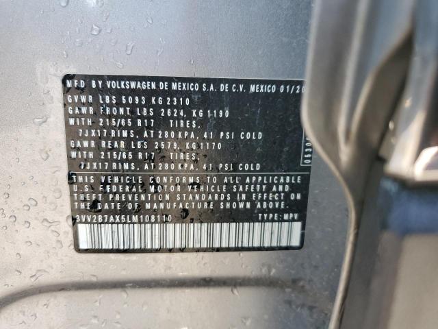 2020 VOLKSWAGEN TIGUAN SE #3281395005