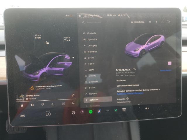 2022 TESLA MODEL 3 5YJ3E1EB4NF261266