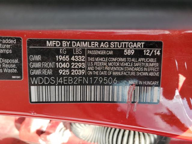 2015 MERCEDES-BENZ CLA 250 - WDDSJ4EB2FN179506