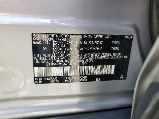 2024 TOYOTA RAV4 XLE 2T3RWRFV8RW203739