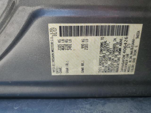 2017 NISSAN MAXIMA 3.5 1N4AA6AP2HC406426