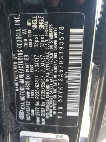 2013 KIA SORENTO LX - 5XYKT3A67DG393578