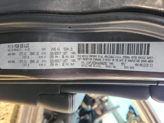 2016 JEEP CHEROKEE L 1C4PJMCBXGW306291