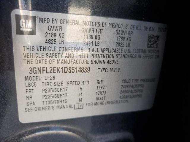 2013 CHEVROLET CAPTIVA LS - 3GNFL2EK1DS514839