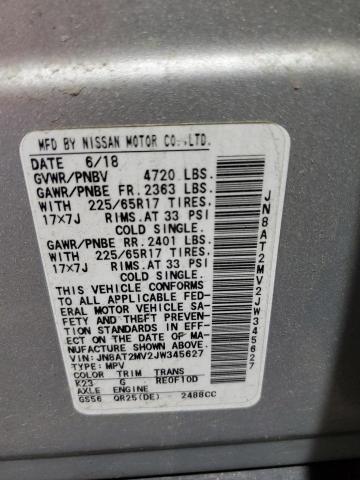 2018 NISSAN ROGUE S - JN8AT2MV2JW345627