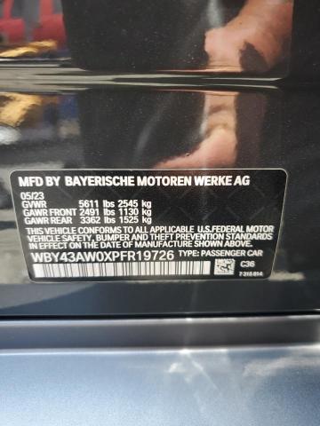 2023 BMW I4 EDRIVE - WBY43AW0XPFR19726