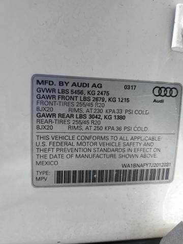 2018 AUDI Q5 PREMIUM WA1BNAFY7J2012031