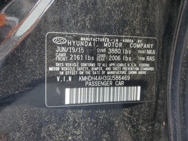 2016 HYUNDAI ELANTRA SE KMHDH4AH3GU586469