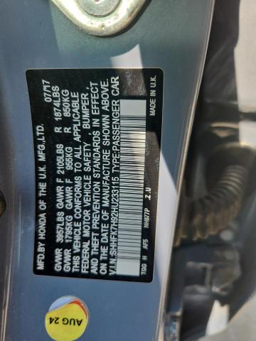 2017 HONDA CIVIC SPOR - SHHFK7H92HU233115