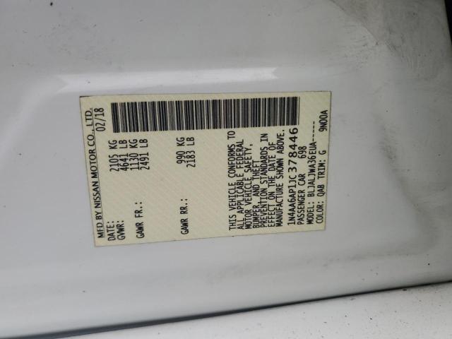 2018 NISSAN MAXIMA 3.5 1N4AA6AP1JC378446