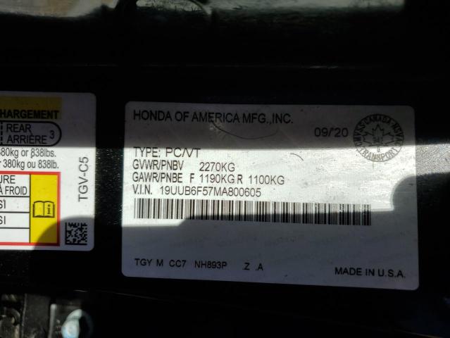 2021 ACURA TLX TECH A 19UUB6F57MA800605