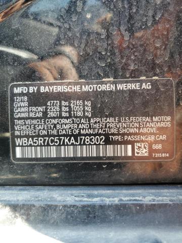 2019 BMW 330XI - WBA5R7C57KAJ78302