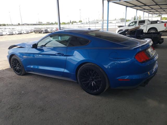 FORD MUSTANG GT 2020 blue  gas 1FA6P8CF6L5125117 photo #3