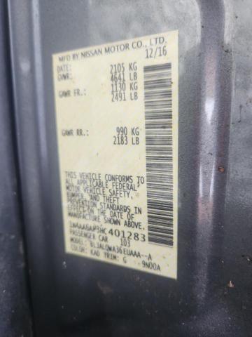 2017 NISSAN MAXIMA 3.5 1N4AA6AP3HC401283