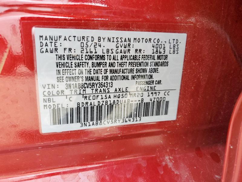 2024 NISSAN SENTRA SV - 3N1AB8CV5RY364313