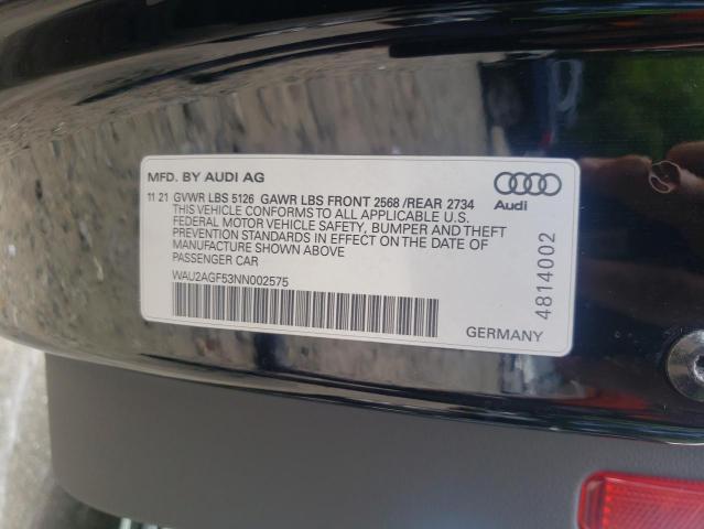 2022 AUDI A5 PREMIUM WAU2AGF53NN002575