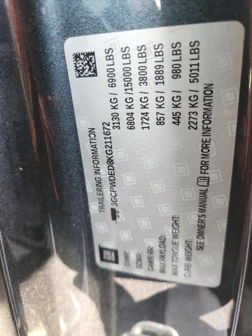 2019 CHEVROLET SILVERADO - 3GCPWDED8KG211672