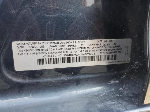 2010 VOLKSWAGEN JETTA SE #3262919885