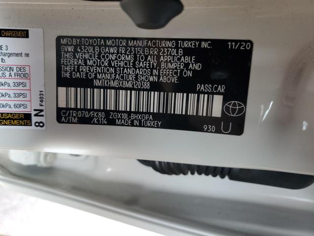 2021 TOYOTA C-HR XLE - NMTKHMBX8MR120388